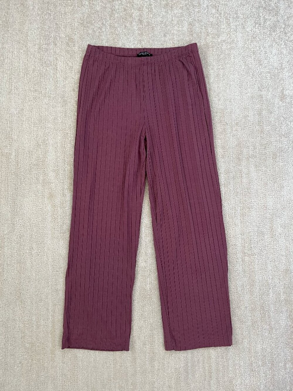 Eileen Fisher Pull On Ribbed Tencel Pants S Petite
